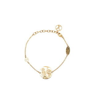 LOUIS VUITTON Gold Charm Bracelet